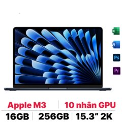 Macbook Air M3 15 inch 2024 16GB - 256GB sạc 70W | Chính hãng Apple Việt Nam main image