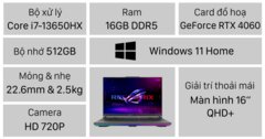 Laptop Asus ROG Strix G16 G614JV-N4156W main image