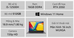 Laptop Asus Gaming VivoBook K3605ZF-RP634W main image
