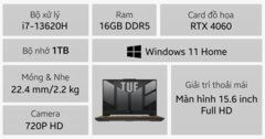 Laptop Asus TUF Gaming F15 FX507VV-LP304W main image