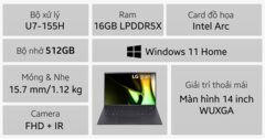 Laptop LG Gram 2024 14Z90S-G.AH75A5 main image