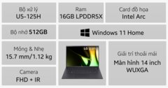 Laptop LG Gram 2024 14Z90S-G.AH55A5 main image