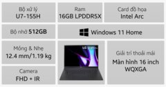 Laptop LG Gram 2024 Pro 16Z90SP-K.AH75A5 main image