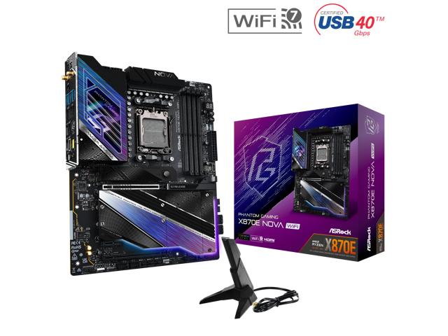 Bo mạch chủ ASRock Phantom Gaming X870E Nova WiFi ATX AM5 slide image 3