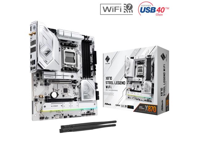 Bo mạch chủ ASRock X870 Steel Legend WiFi ATX AM5 slide image 3