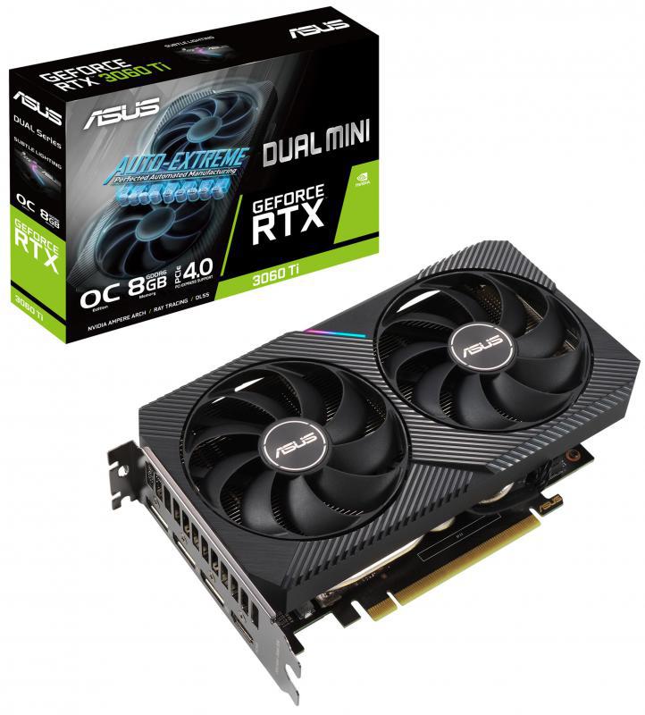 Card đồ họa Asus DUAL MINI OC GeForce RTX 3060 Ti 8GB slide image 0