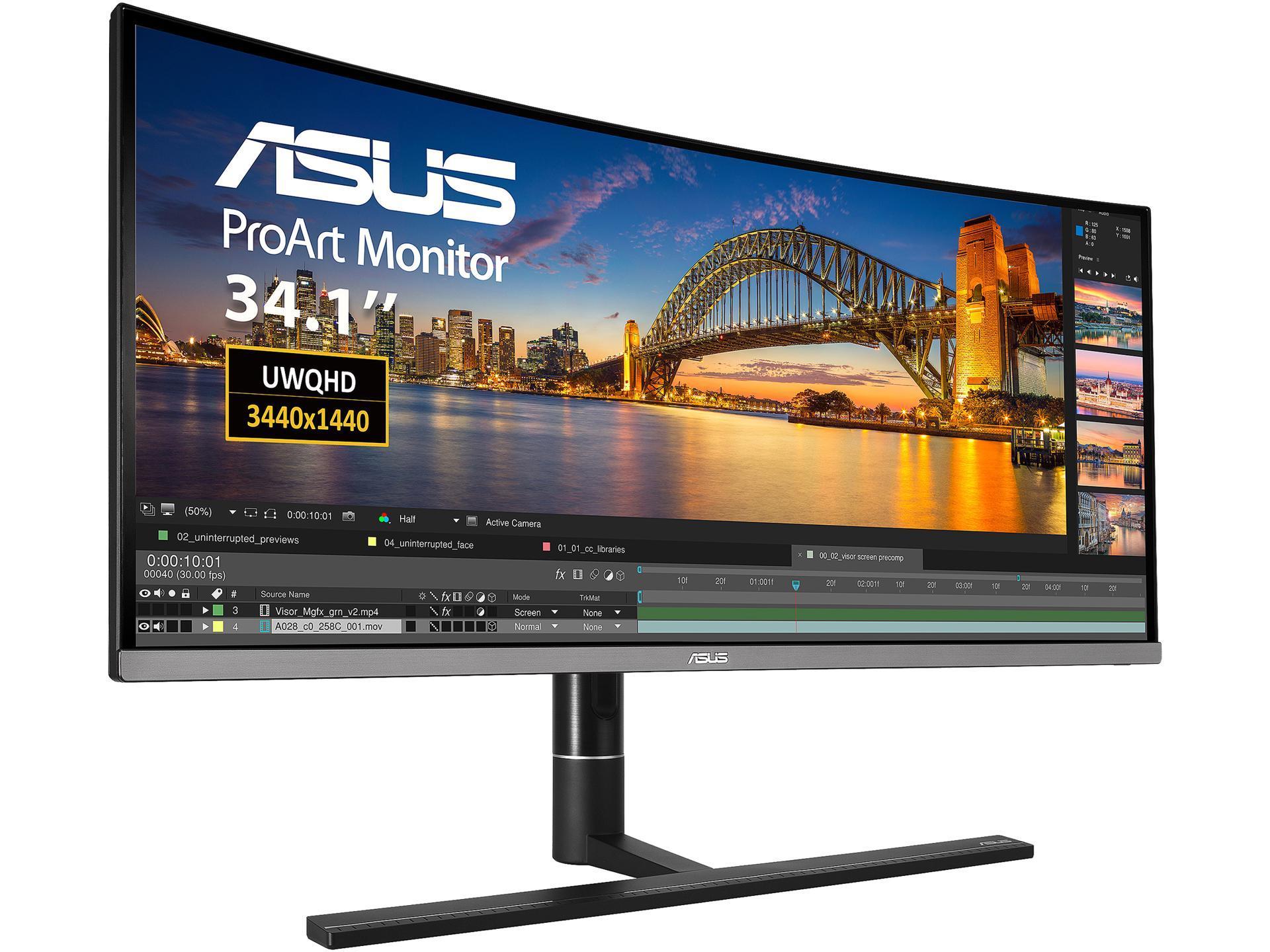 Màn hình Asus ProArt PA34VC 34.0" 3440x1440 100Hz cong slide image 1