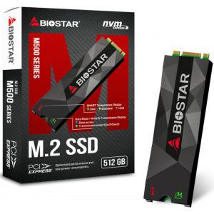 Ổ cứng SSD Biostar M500 512GB M.2-2280 PCIe 3.0 X2 NVME slide image 0