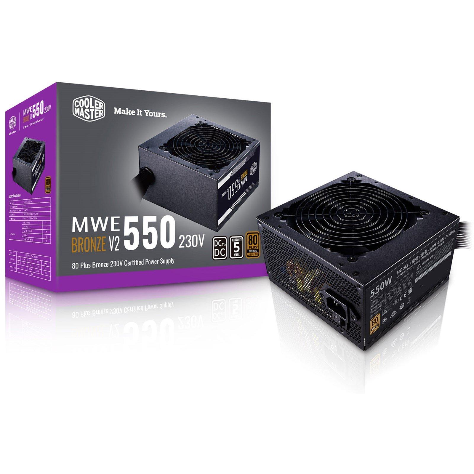 Nguồn máy tính Cooler Master MWE White V2 230V 550W 80+ Bronze ATX slide image 3