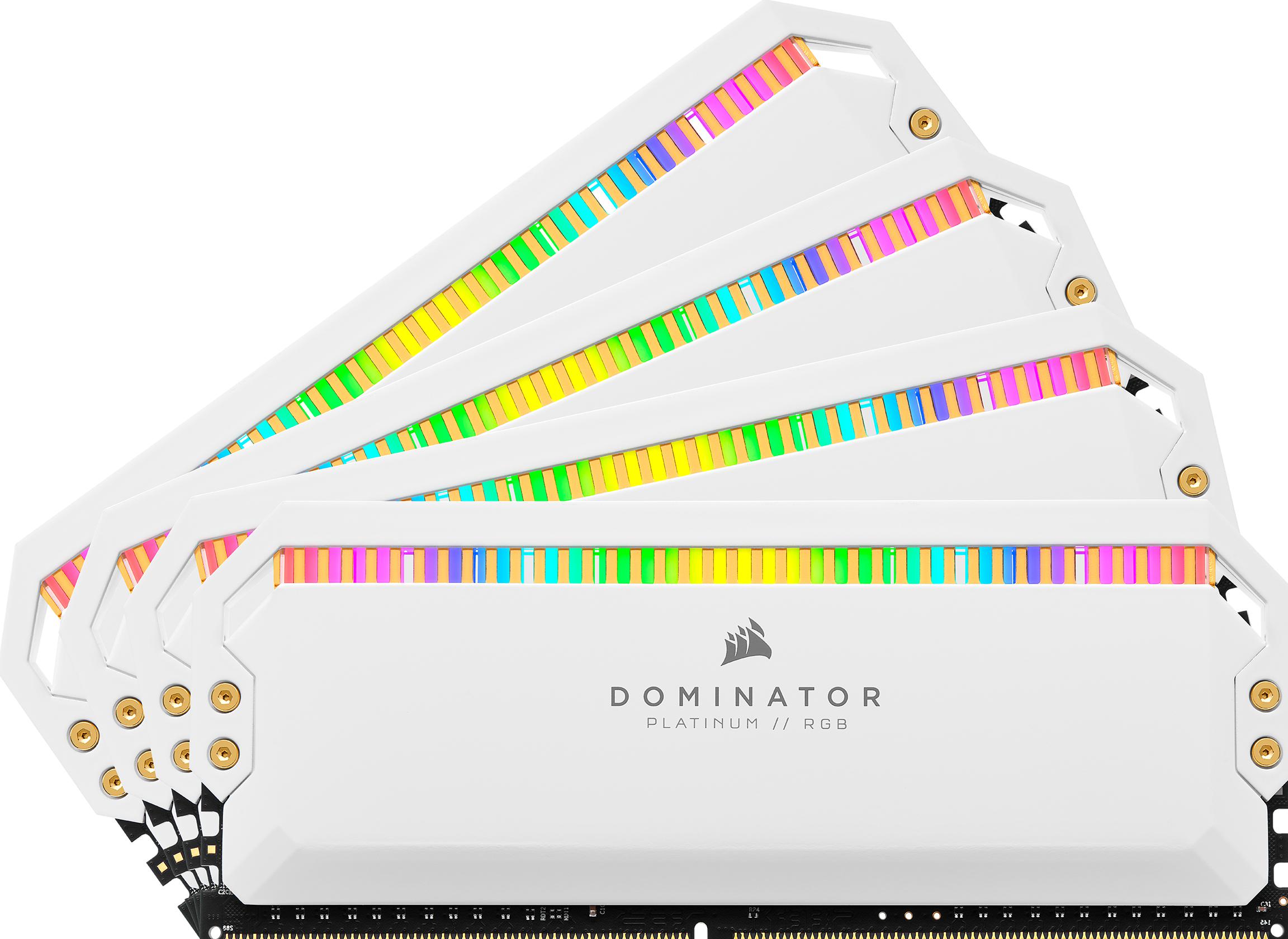 RAM Corsair Dominator Platinum RGB 64GB (4x16) DDR4-3200 CL16 (CMT64GX4M4C3200C16W) slide image 0