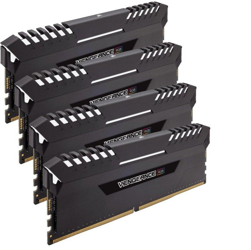 RAM Corsair Vengeance RGB 32GB (4x8) DDR4-3466 CL16 (CMR32GX4M4C3466C16) slide image 0