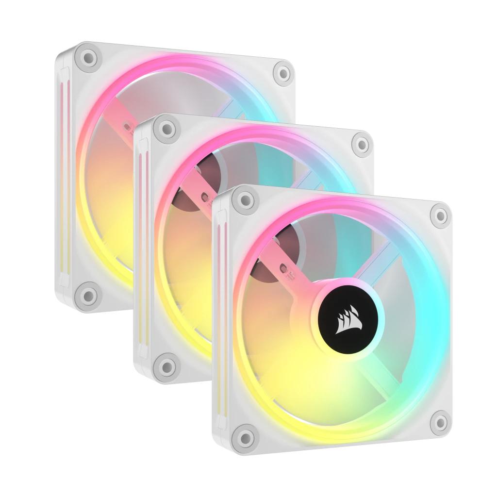 Fan máy tính Corsair iCUE LINK QX120 RGB Starter Kit 3-Pack 120mm slide image 0