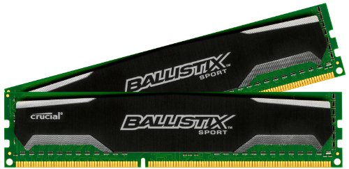 RAM Crucial Ballistix Sport 16GB (2x8) DDR3-1333 CL9 (BLS2KIT8G3D1339DS1S00) slide image 0