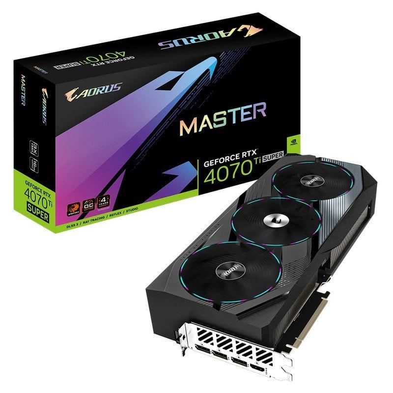 Card đồ họa Gigabyte AORUS MASTER GeForce RTX 4070 Ti SUPER 16GB slide image 0