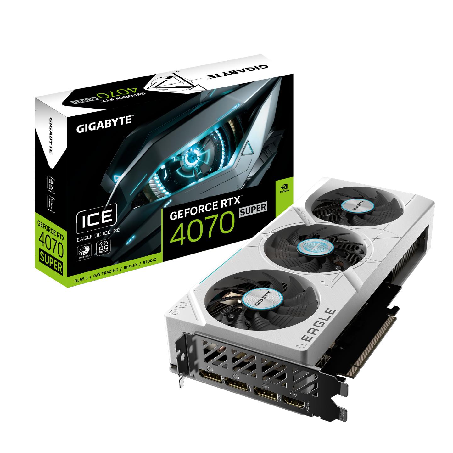 Card đồ họa Gigabyte EAGLE OC ICE GeForce RTX 4070 SUPER 12GB slide image 3