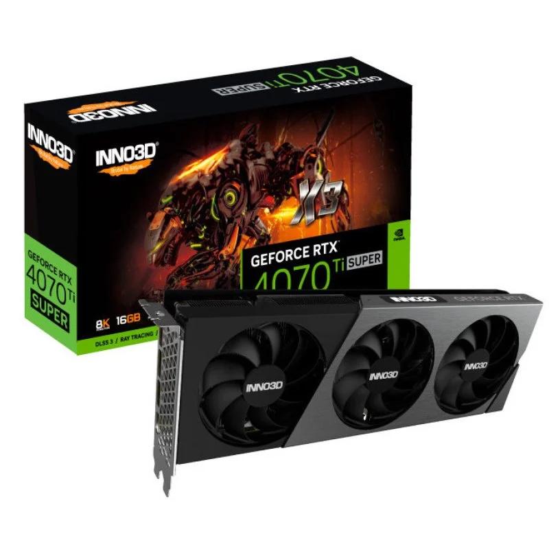 Card đồ họa Inno3D X3 GeForce RTX 4070 Ti SUPER 16GB slide image 0