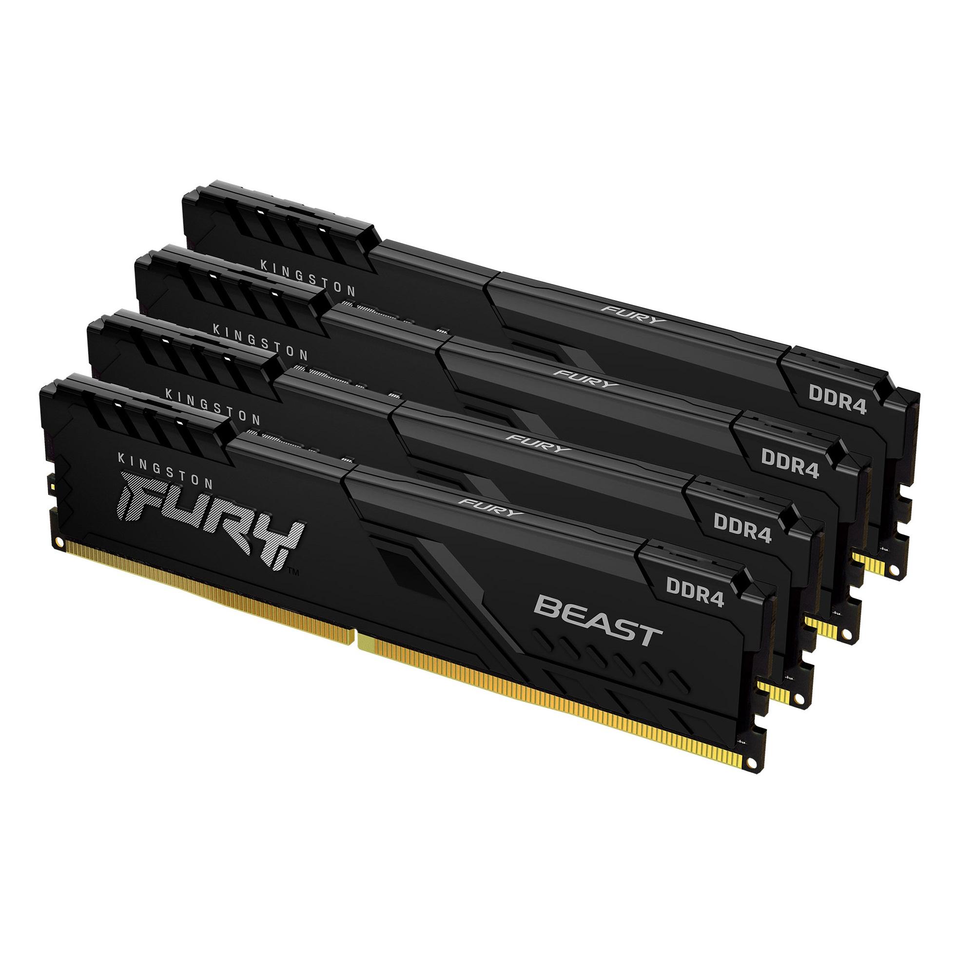 RAM Kingston FURY Beast 64GB (4x16) DDR4-2666 CL16 (KF426C16BB1K4/64) slide image 1