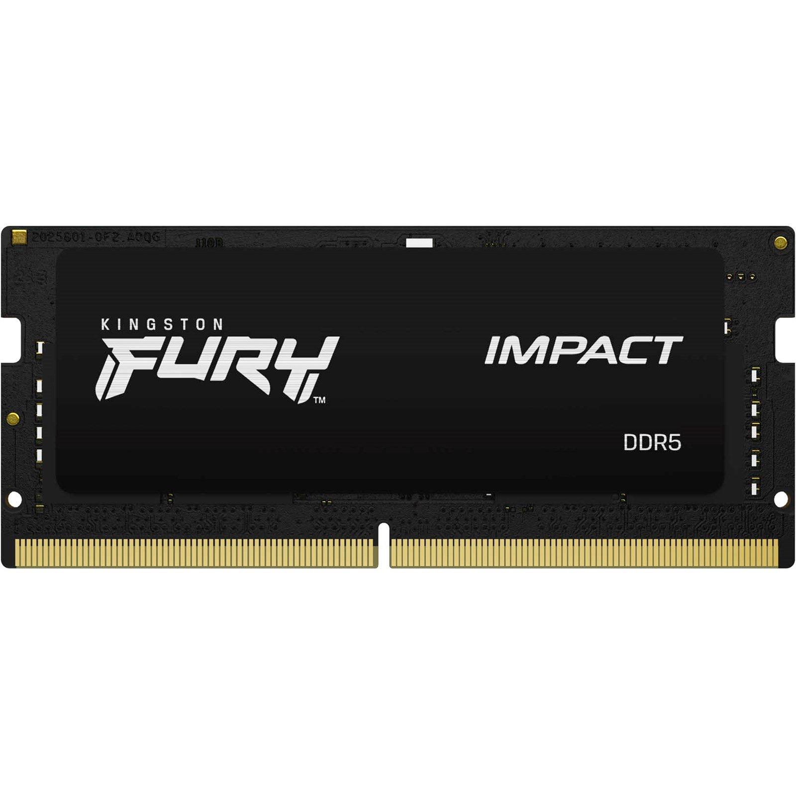 RAM Kingston FURY Impact 8GB (1x8) DDR5-4800 SODIMM CL38 (KF548S38IB-8) slide image 0