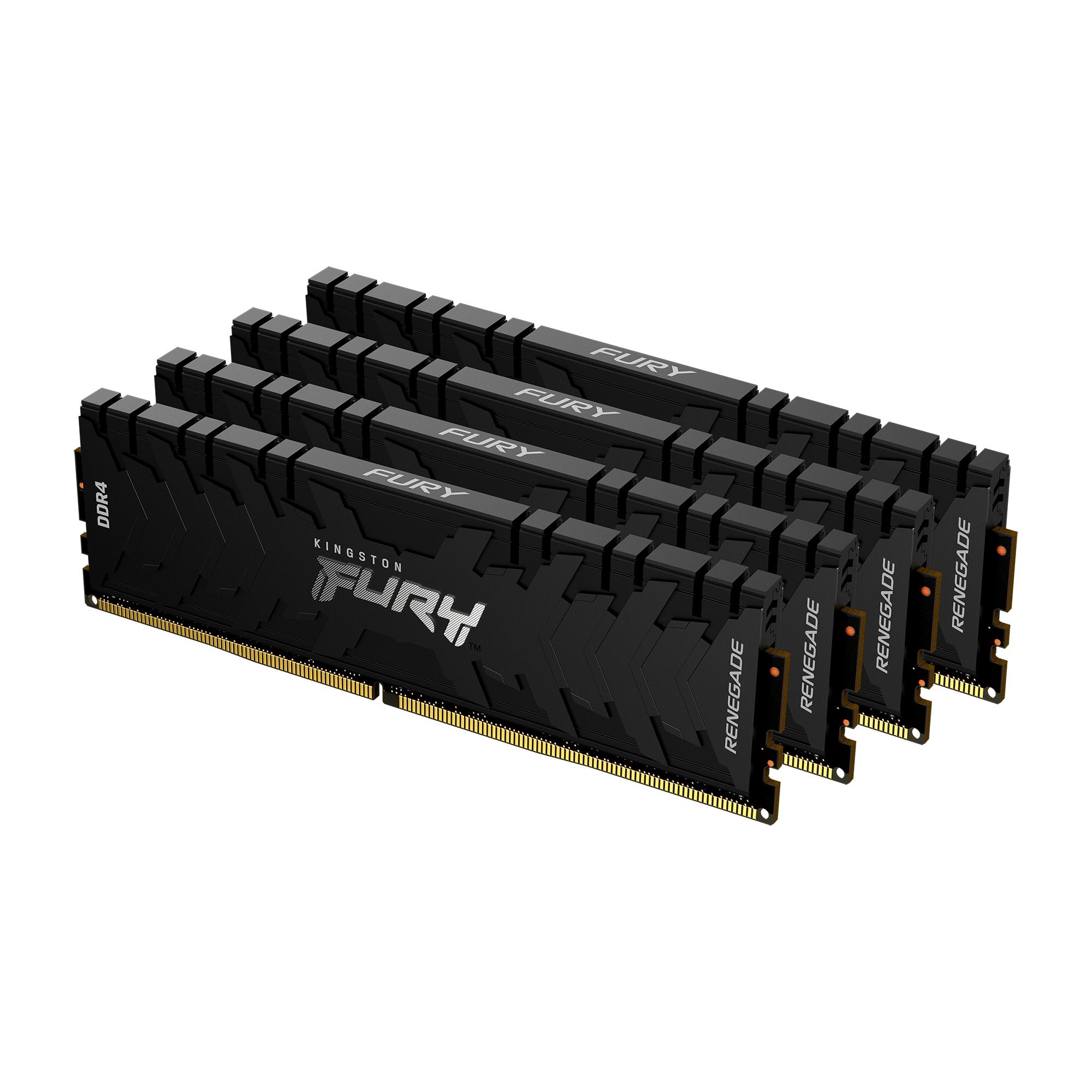 RAM Kingston FURY Renegade 32GB (4x8) DDR4-3200 CL16 (KF432C16RBK4/32) slide image 1