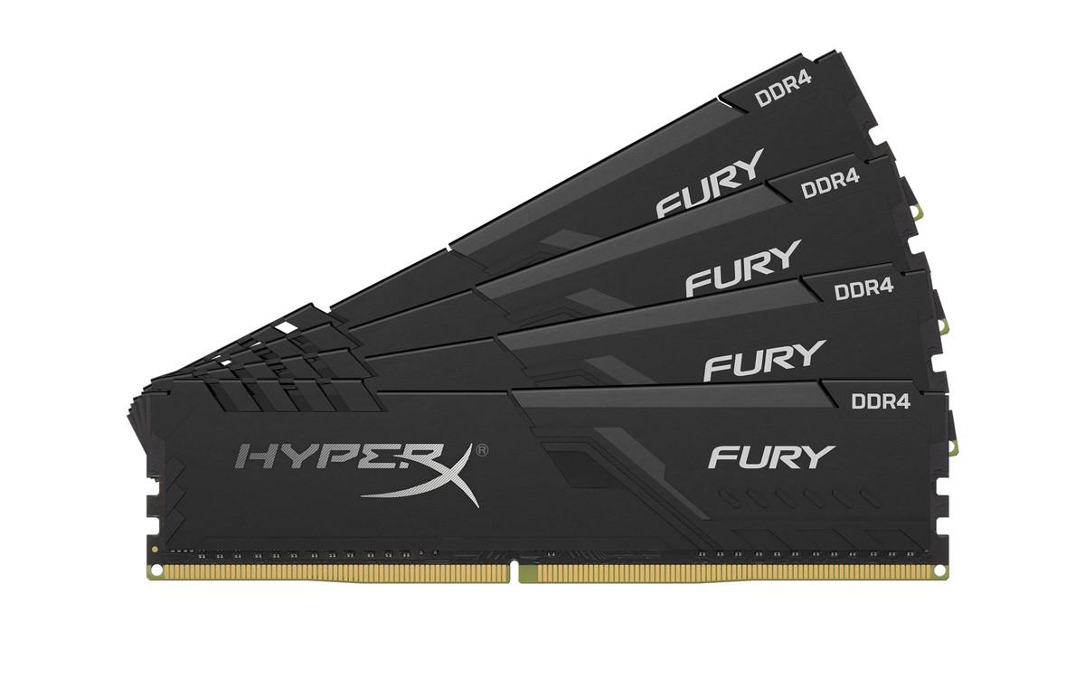 RAM Kingston HyperX Fury 32GB (4x8) DDR4-2666 CL16 (HX426C16FB3K4/32) slide image 0
