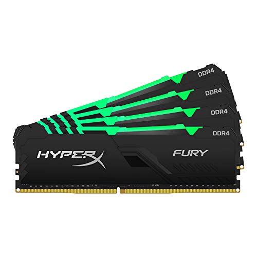 RAM Kingston HyperX Fury RGB 32GB (4x8) DDR4-2666 CL16 (HX426C16FB3AK4/32) slide image 0