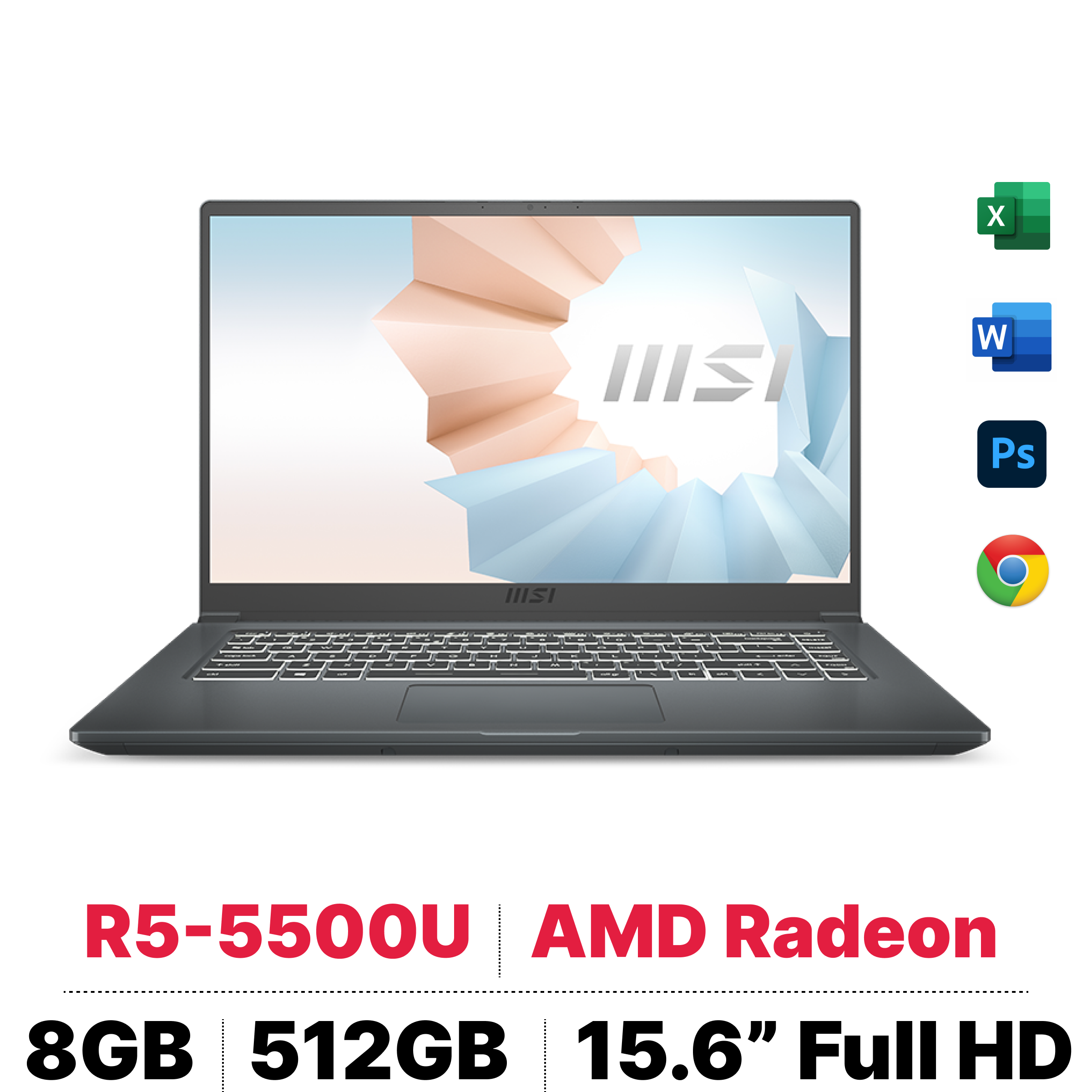Laptop MSI Modern 15 A5M 234VN slide image 0
