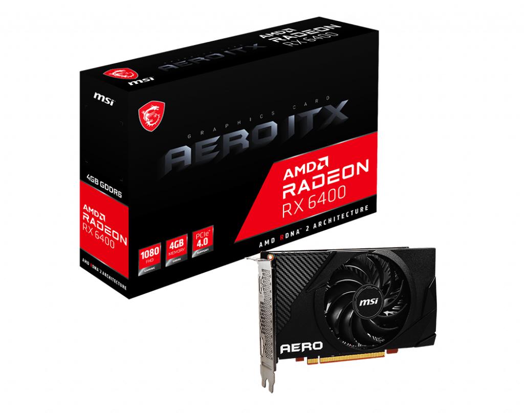 Card đồ họa MSI AERO ITX Radeon RX 6400 4GB slide image 0