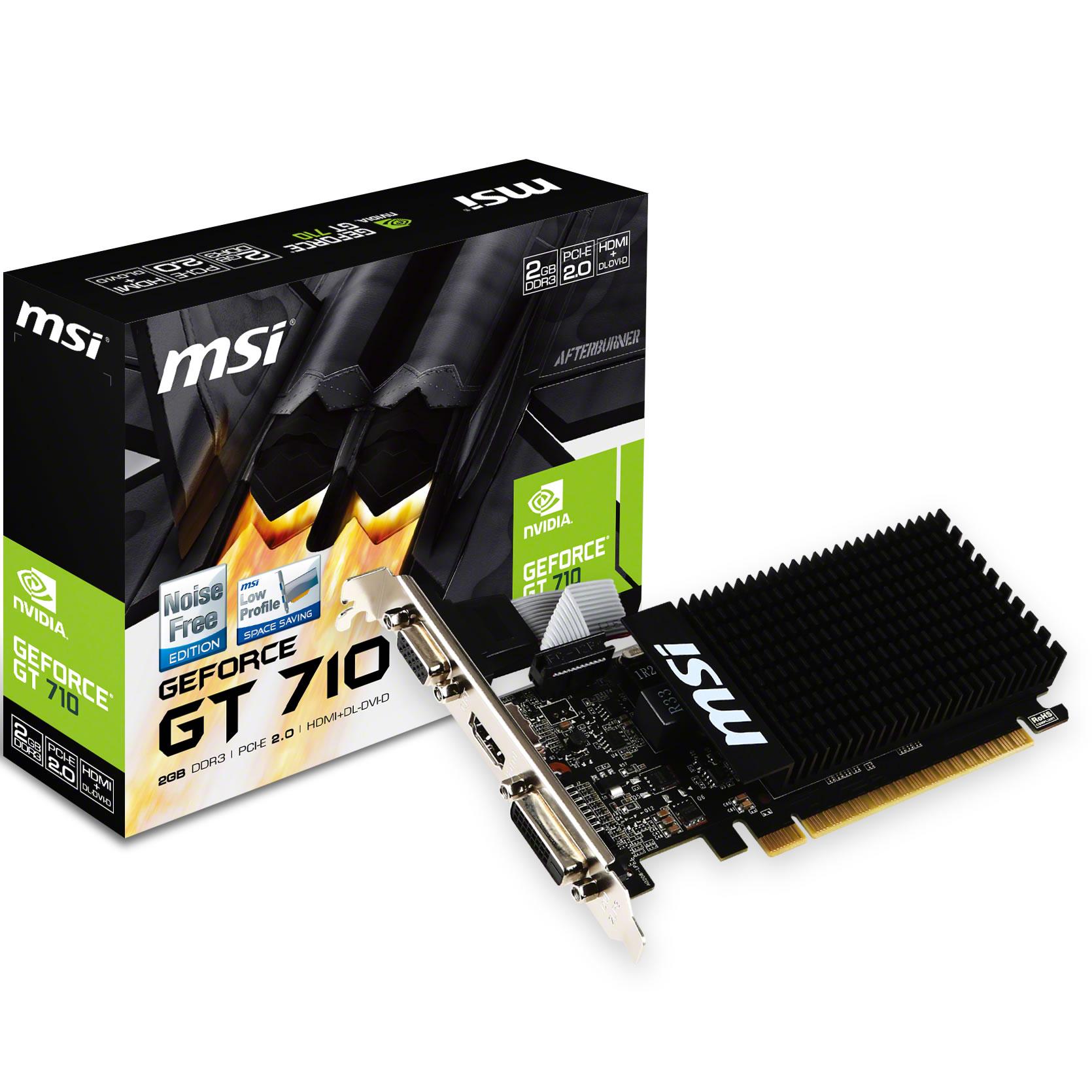 Card đồ họa MSI GT 710 2GD3H LP GeForce GT 710 2GB slide image 1