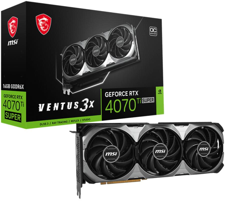 Card đồ họa MSI VENTUS 3X OC GeForce RTX 4070 Ti SUPER 16GB slide image 1