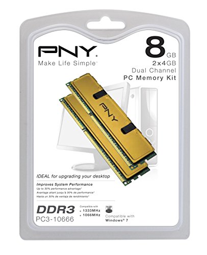 RAM PNY Optima 8GB (2x4) DDR3-1333 CL9 (MD8192KD3-1333) slide image 2