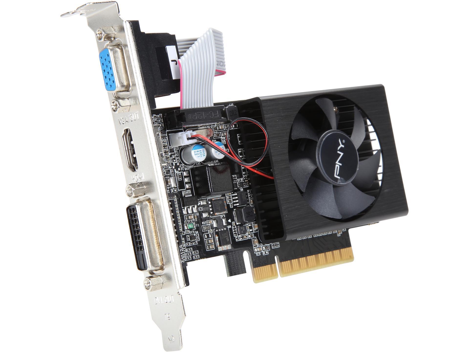 Card đồ họa PNY VCGGT7301D3LXPB-BB GeForce GT 730 1GB PCIe x8 slide image 0