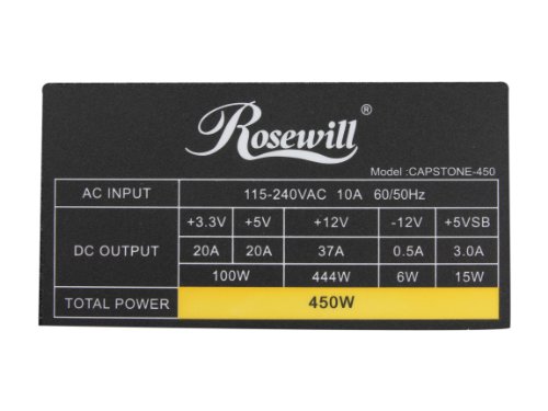 Nguồn máy tính Rosewill Capstone 450W 80+ Gold ATX slide image 2