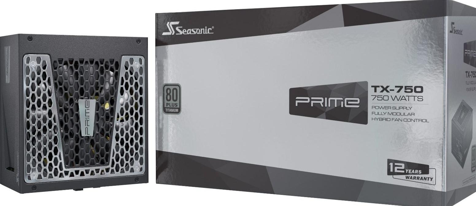 Nguồn máy tính SeaSonic PRIME TX-750 750W 80+ Titanium ATX slide image 1