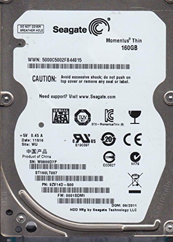 Ổ cứng HDD Seagate Momentus Thin 160GB 2.5" 7200 RPM slide image 0