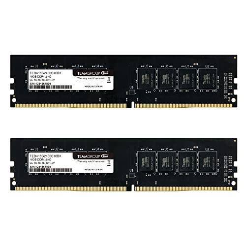 RAM TEAMGROUP Elite 32GB (2x16) DDR4-2400 CL16 (TED432G2400C16DC01) slide image 0