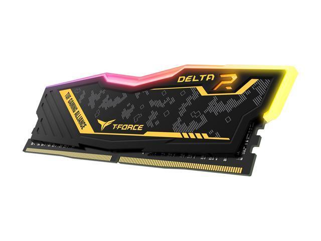 RAM TEAMGROUP T-Force Delta TUF Gaming Alliance RGB 64GB (2x32) DDR4-3200 CL16 (TF9D464G3200HC16FDC01) slide image 1