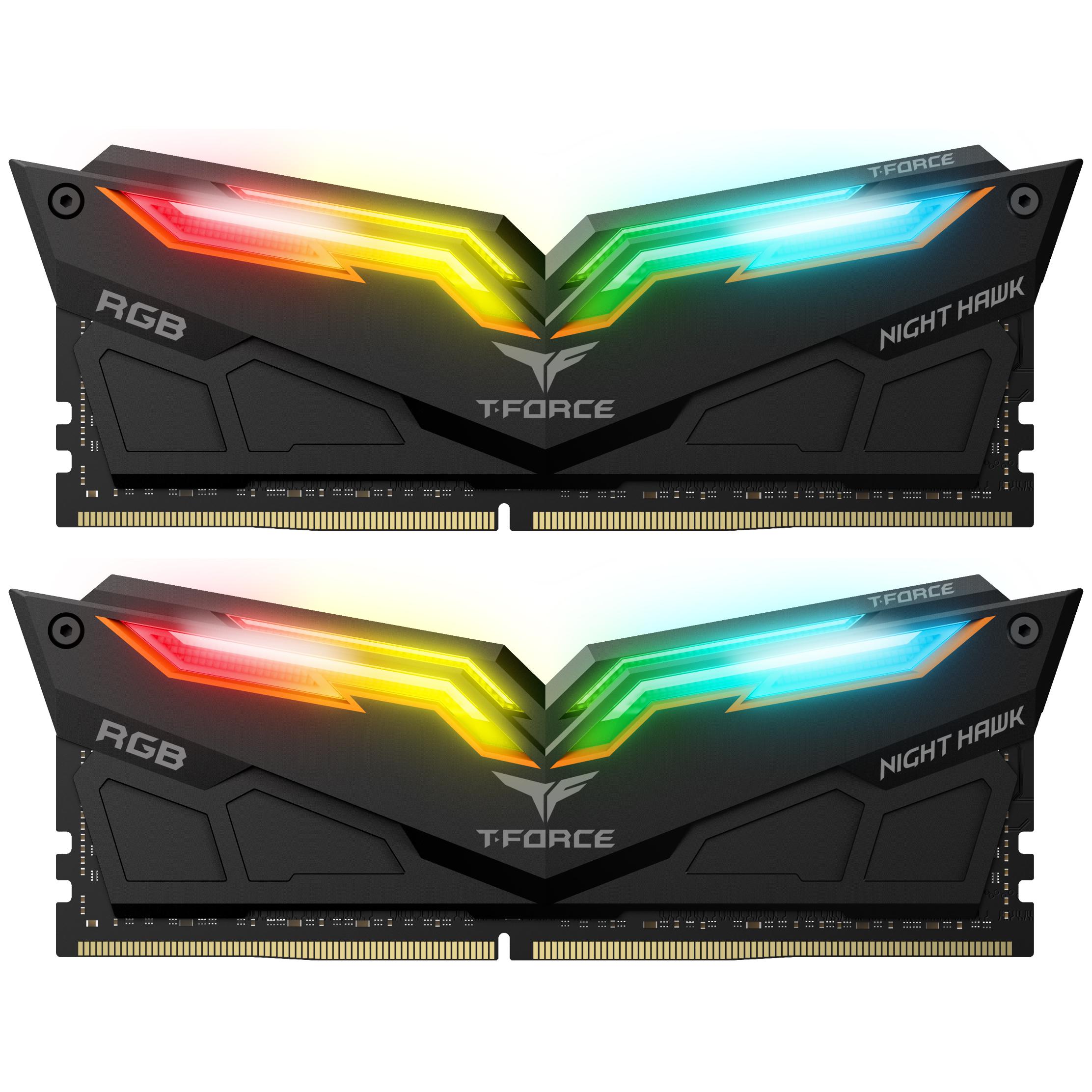 RAM TEAMGROUP T-Force Night Hawk Legend RGB 32GB (2x16) DDR4-3200 CL16 (TF1D432G3200HC16CDC01) slide image 0