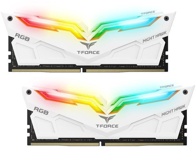 RAM TEAMGROUP Team T-Force Night Hawk RGB 16GB (2x8GB) 288-Pin DDR4 SDRAM DDR4 3600 (PC4 28800) Desktop Model TF2D416G3600HC18JDC01 16GB (2x8) DDR4-3600 CL18 (TF2D416G3600HC18JDC01) slide image 0