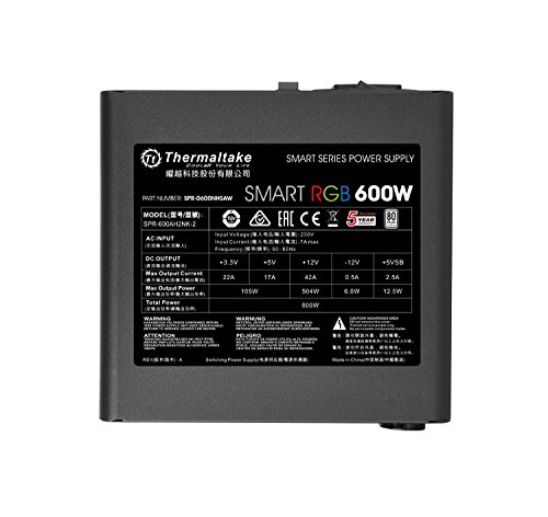 Nguồn máy tính Thermaltake Smart RGB 600W 80+ ATX slide image 4