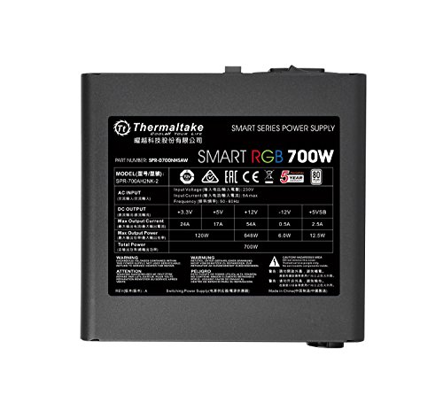 Nguồn máy tính Thermaltake Smart RGB 700W 80+ ATX slide image 2