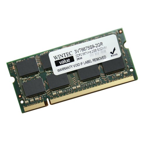RAM Wintec Value 2GB (1x2) DDR2-667 SODIMM CL5 (3VT6675S9-2GR) slide image 1