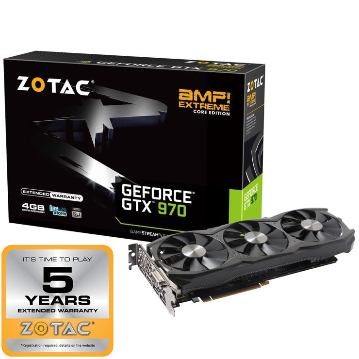 Card đồ họa Zotac AMP Extreme Core GeForce GTX 970 4GB slide image 5
