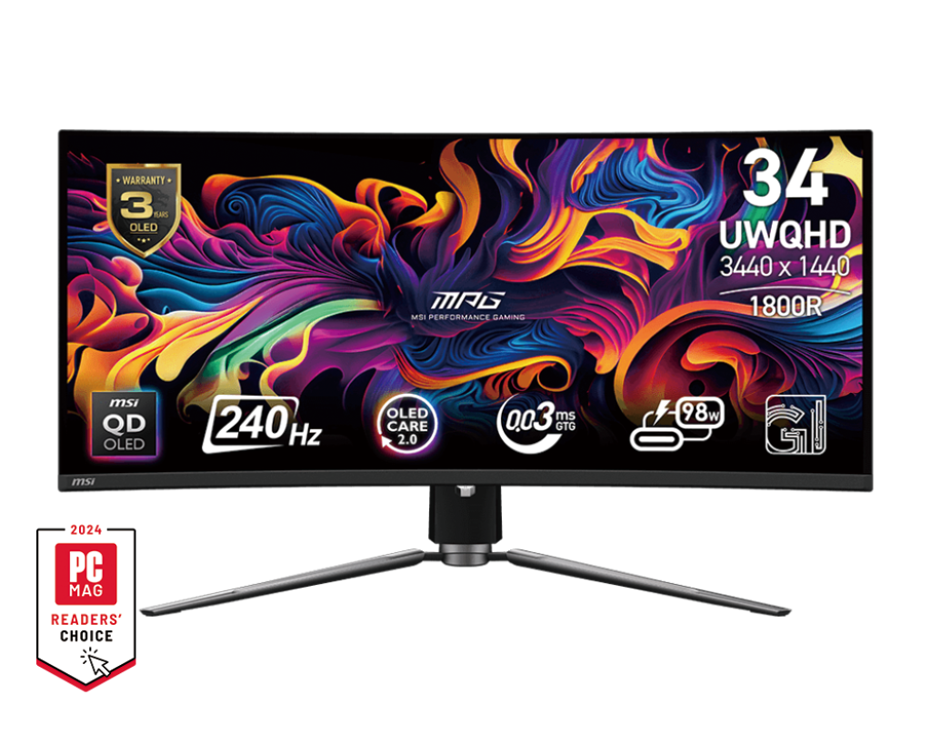 Màn hình MSI MPG 341CQPX QD-OLED 34.0" 3440x1440 240Hz cong slide image 0